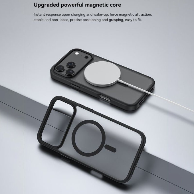 Puzdro Pino s MagSafe pre iPhone 17 Pro Max, čierna, Devia