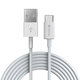 USB / USB-C kábel Smart, 2.1A, 1m, biela, Devia