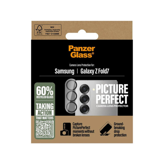 Ochranný kryt objektívu PicturePerfect pre Samsung Z Fold7, Čierna, PanzerGlass