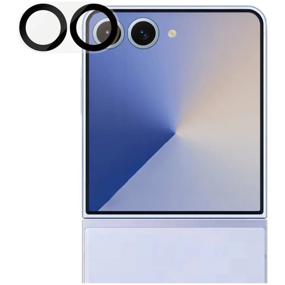 Ochranný kryt objektívu PicturePerfect pre Samsung Z Flip7, Čierna, PanzerGlass