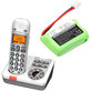 Batéria pre SWITEL MD9300, 9500, AUDIOLINE Dect 7500, 7501, 400mAh, Ni-MH, 2.4V, SL30013, HQ