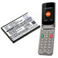 Batéria pre Saiet Lumina, Ready, Single, Brondi Amico Favoloso, Gigaset GI390, 590, 800mAh, Li-Ion, 3.7V, V30145-K1310-X470, HQ