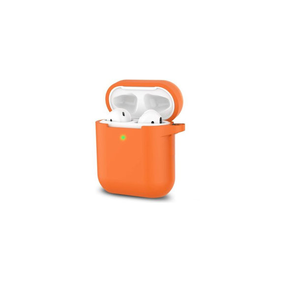 Silikónové Puzdro pre AirPods 1 a 2, oranžové