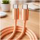 USB-C / USB-C Kábel s rýchlym nabíjaním, PD 60W, 2m, oranžový