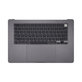 Horný rám klávesnice pre MacBook Air 15", A3114 (2024), s klávesnicou US a batériou, Space Gray, 661-34895, Genuine Apple