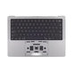 Horný rám klávesnice pre MacBook Pro 14", A2918 (Late 2023), s klávesnicou US a batériou, Space Gray, 661-35708, Genuine Apple