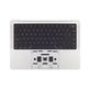 Horný rám klávesnice pre MacBook Pro 14", A2918 (Late 2023), s klávesnicou US a batériou, Silver, 661-35709, Genuine Apple