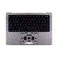 Horný rám klávesnice pre MacBook Pro 14", A2918 (Late 2023), s klávesnicou US a batériou, Space Black, 661-37958, Genuine Apple