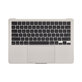 Horný rám klávesnice pre MacBook Air 13", A3113 (2024), s klávesnicou US a batériou, Starlight, 661-40229, Genuine Apple