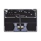 Horný rám klávesnice pre MacBook Air 13", A3113 (2024), s klávesnicou US a batériou, Midnight, 661-40230, Genuine Apple