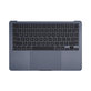 Horný rám klávesnice pre MacBook Air 13", A3113 (2024), s klávesnicou US a batériou, Midnight, 661-40230, Genuine Apple
