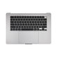 Horný rám klávesnice pre MacBook Air 15", A3114 (2024), s klávesnicou US a batériou, Space Gray, 661-40266, Genuine Apple