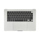 Horný rám klávesnice pre MacBook Air 15", A3114 (2024), s klávesnicou US a batériou, Silver, 661-40267, Genuine Apple