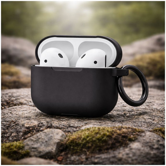 Silikónové Puzdro pre AirPods 3, čierne
