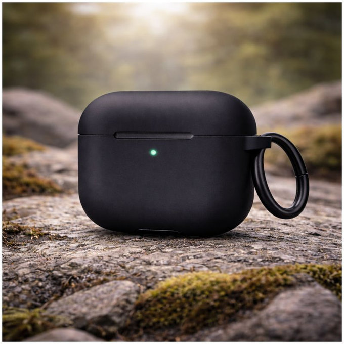 Silikónové Puzdro pre AirPods 4, čierne