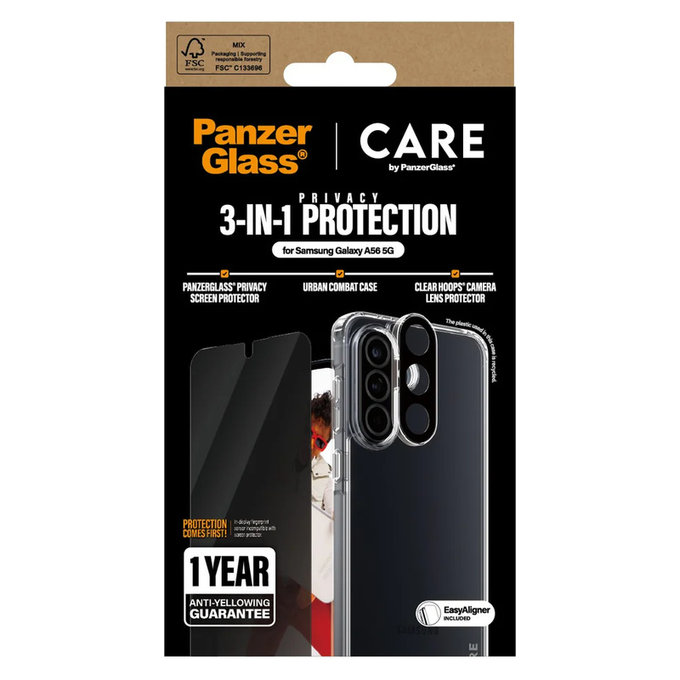 Bundle 3v1 Privacy pre Samsung Galaxy A56 5G, PanzerGlass