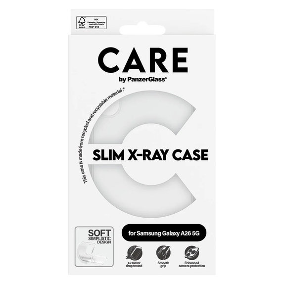 Puzdro X-Ray pre Samsung Galaxy A26 5G, Transparentná, PanzerGlass