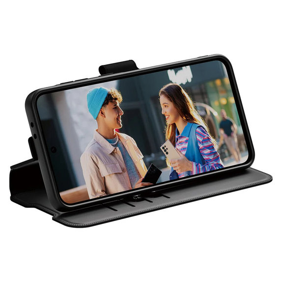 Puzdro Wallet Kickstand pre Samsung Galaxy A56 5G, Čierna, PanzerGlass
