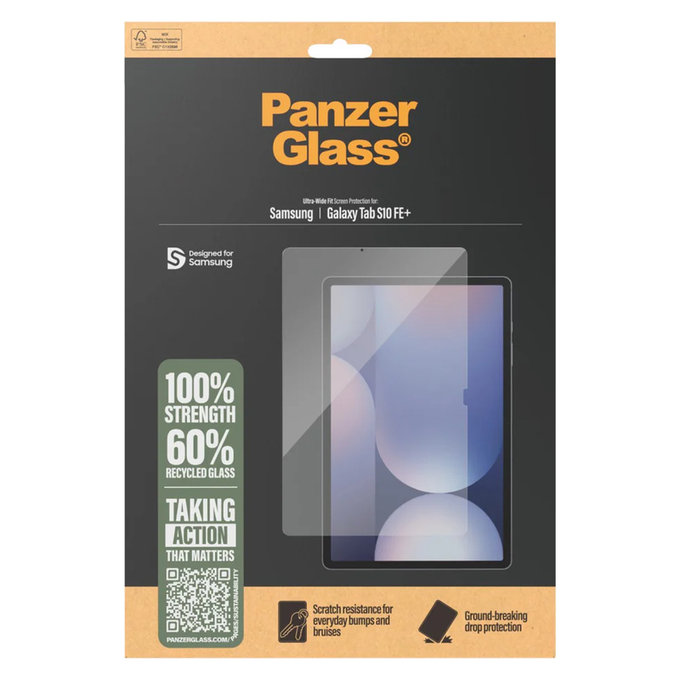 Tvrdené sklo UWF pre Samsung Galaxy Tab S10 FE+, Číra, PanzerGlass
