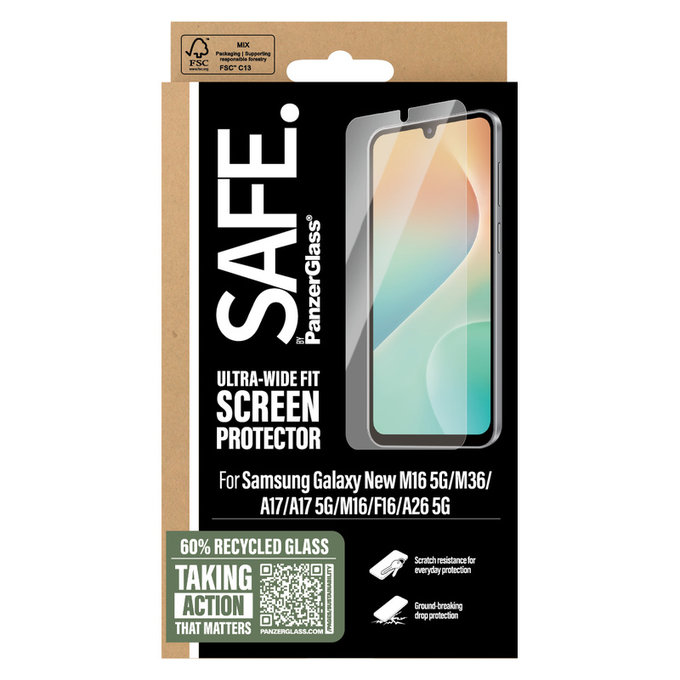 Tvrdené sklo UWF pre Samsung Galaxy A17/A17 5G, Číra, SAFE by PanzerGlass