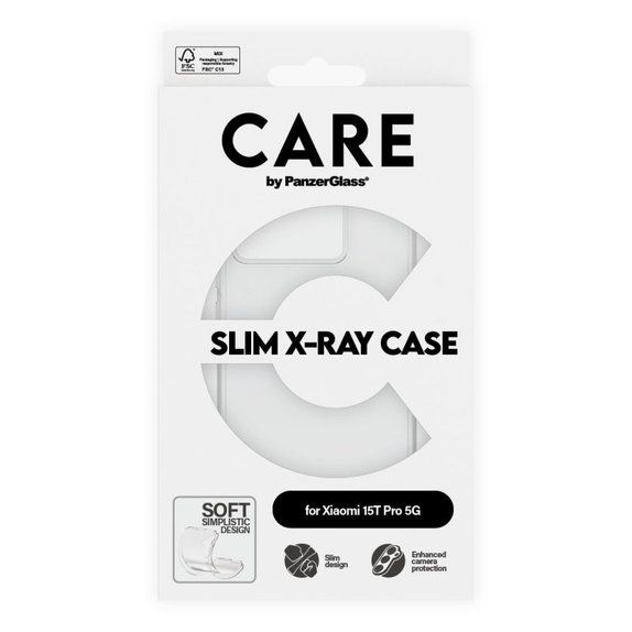 Puzdro X-Ray pre Xiaomi 15T Pro 5G, Transparentná, CARE