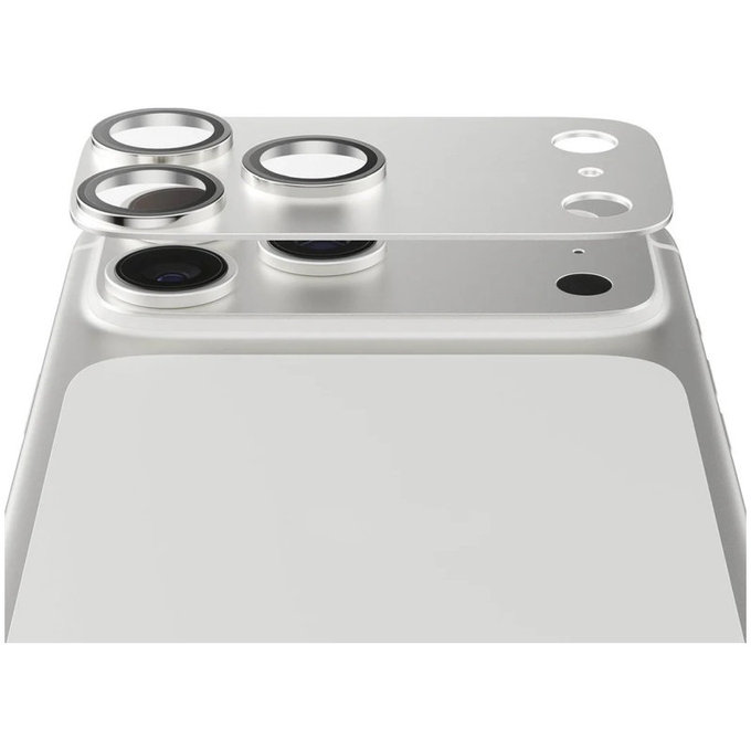 Ochranný kryt objektívu Fender pre iPhone 17 Pro, Strieborná, PanzerGlass