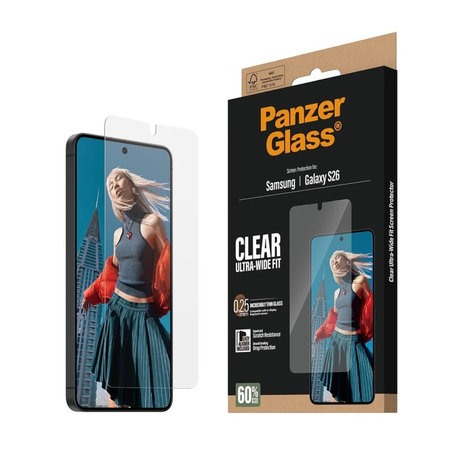 PanzerGlass - Tvrdené sklo UWF s aplikátorom pre Samsung Galaxy S26, číra