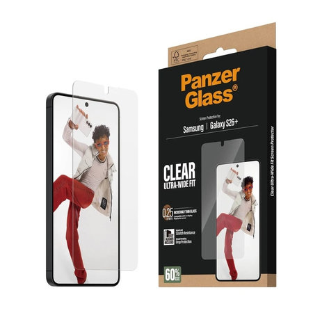 PanzerGlass - Tvrdené sklo UWF s aplikátorom pre Samsung Galaxy S26+, číra