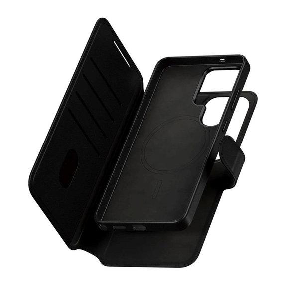 Puzdro Wallet Tango Two-In-One s QI pre Samsung S26 Ultra, Čierna, CARE