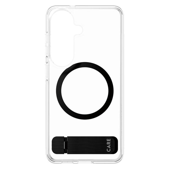 Puzdro Kickstand s čiernym QI pre Samsung Galaxy S26, Transparentná, PanzerGlass