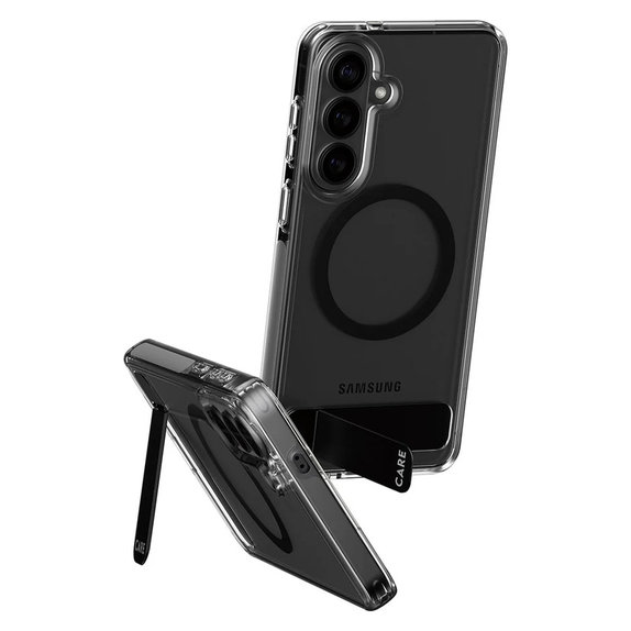 Puzdro Kickstand s čiernym QI pre Samsung Galaxy S26+, Čierna, PanzerGlass