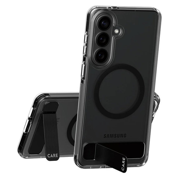 Puzdro Kickstand s čiernym QI pre Samsung Galaxy S26+, Čierna, PanzerGlass