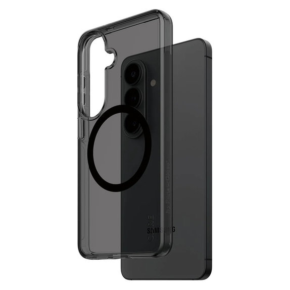 Puzdro Smokey s čiernym QI pre Samsung Galaxy S26, Čierna, PanzerGlass