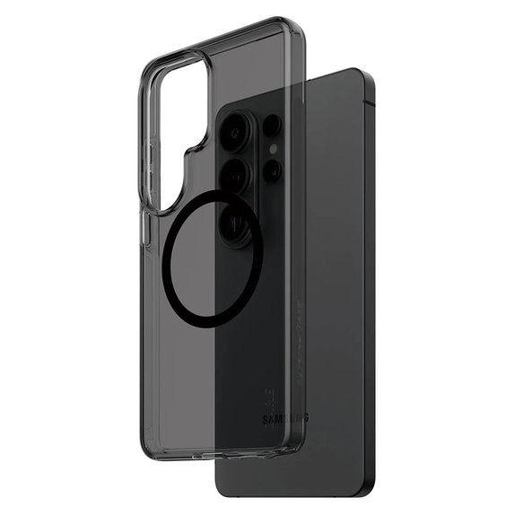 Puzdro Smokey s čiernym QI pre Samsung Galaxy S26 Ultra, Čierna, PanzerGlass