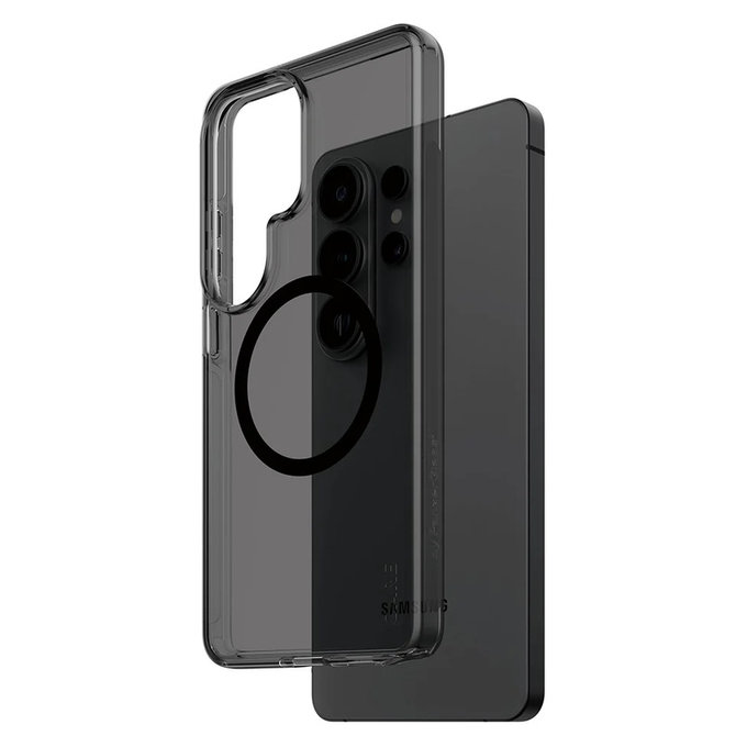 Puzdro Smokey s čiernym QI pre Samsung Galaxy S26 Ultra, Čierna, PanzerGlass