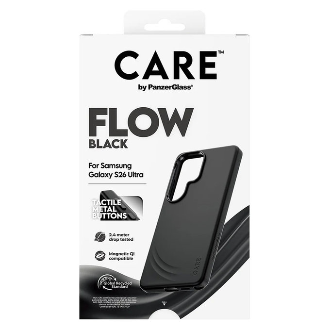 Puzdro FLOW s QI pre Samsung Galaxy S26 Ultra, Čierna, PanzerGlass