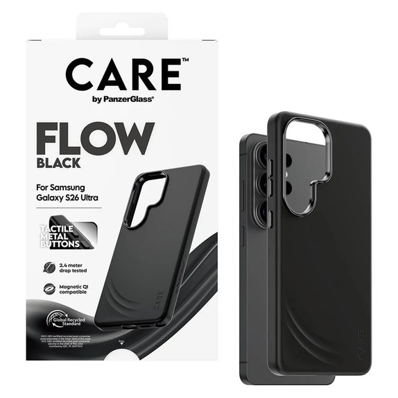 Puzdro FLOW s QI pre Samsung Galaxy S26 Ultra, Čierna, PanzerGlass