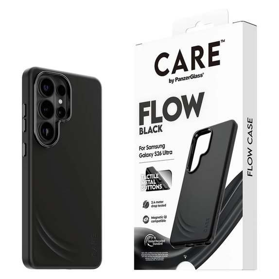 Puzdro FLOW s QI pre Samsung Galaxy S26 Ultra, Čierna, PanzerGlass