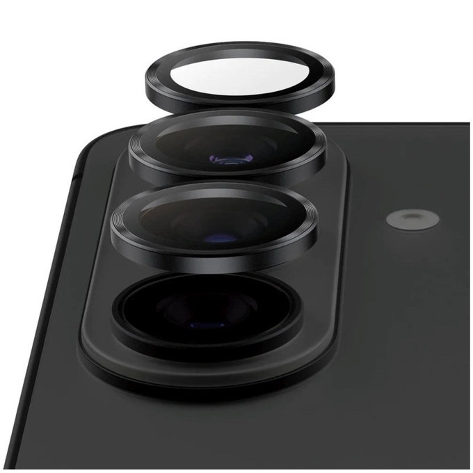 Ochranný kryt objektívu Hoops Ceramic II pre Samsung S26/S26+, Čierna, PanzerGlass