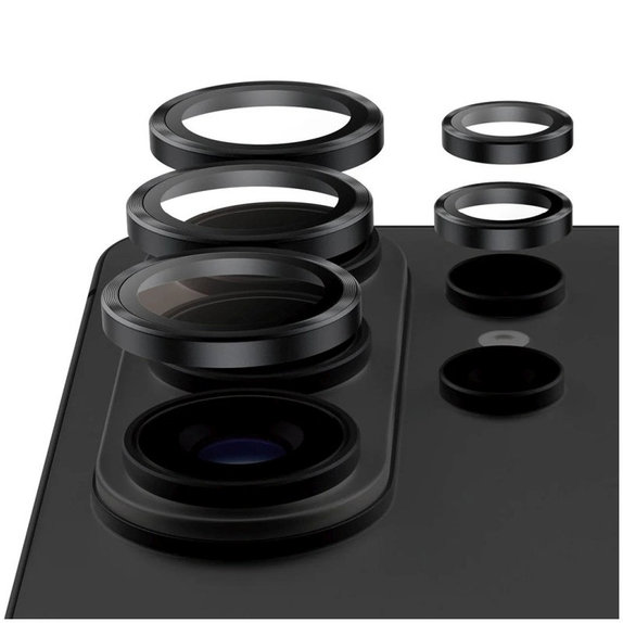 Ochranný kryt objektívu Hoops Ceramic II pre Samsung S26 Ultra, Čierna, PanzerGlass