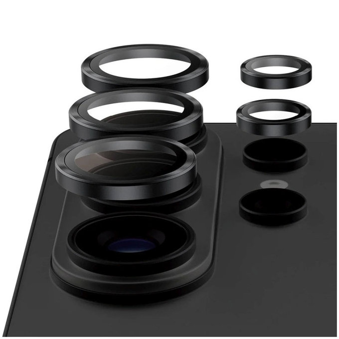 Ochranný kryt objektívu Hoops Ceramic II pre Samsung S26 Ultra, Čierna, PanzerGlass