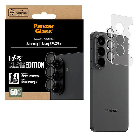 Ochranný kryt objektívu Hoops pre Samsung S26/S26+, Transparentná, PanzerGlass