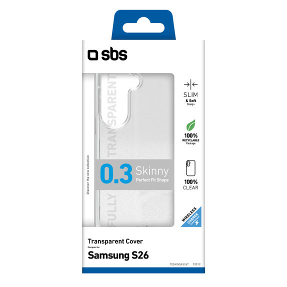 SBS - Puzdro Skinny pre Samsung Galaxy S26, transparentná