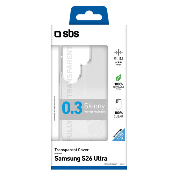 SBS - Puzdro Skinny pre Samsung Galaxy S26 Ultra, transparentná