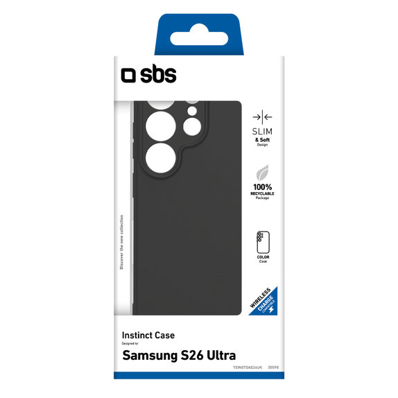 SBS - Puzdro Instinct pre Samsung Galaxy S26 Ultra, čierna