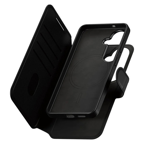 Puzdro Tango Wallet Two-In-One s QI pre Samsung Galaxy S26, Čierna, PanzerGlass