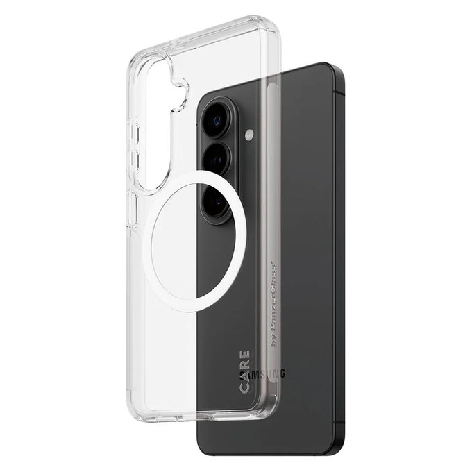 Puzdro Urban Explorer s bielym QI pre Samsung Galaxy S26, Transparentná, PanzerGlass