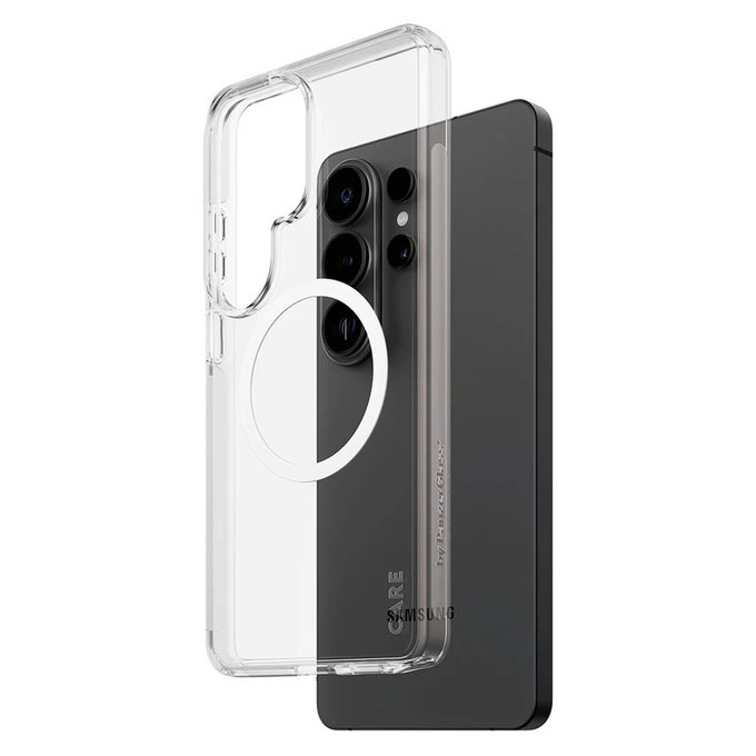 Puzdro Urban Explorer s bielym QI pre Samsung Galaxy S26 Ultra, Transparentná, PanzerGlass