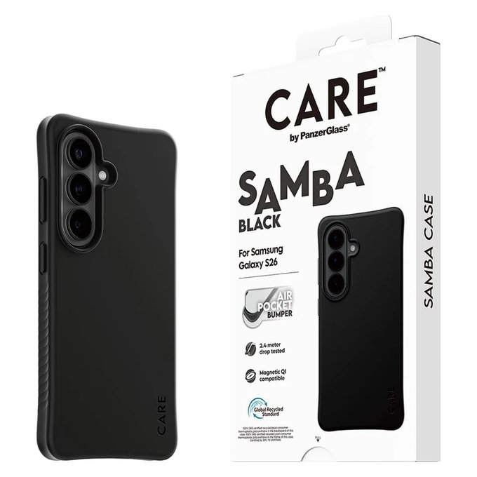 Puzdro Samba s QI pre Samsung Galaxy S26, Čierna, PanzerGlass