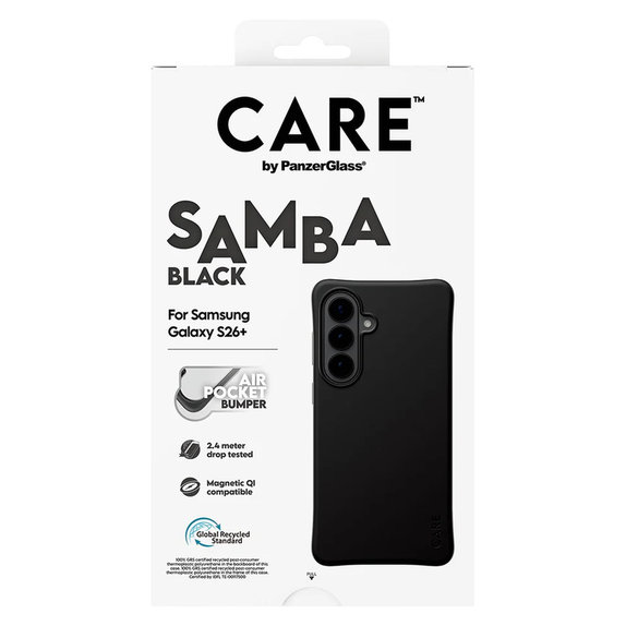 Puzdro Samba s QI pre Samsung Galaxy S26+, Čierna, PanzerGlass